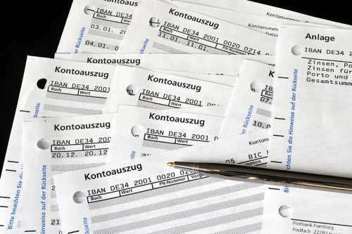 Foto: Kontoauszüge
